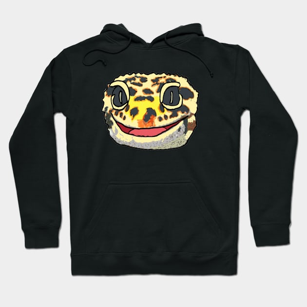 Leopard Gecko Hoodie by Mark Ewbie